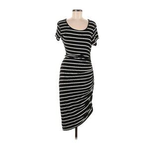 Apt. 9 dress, striped print, black and white, sheath